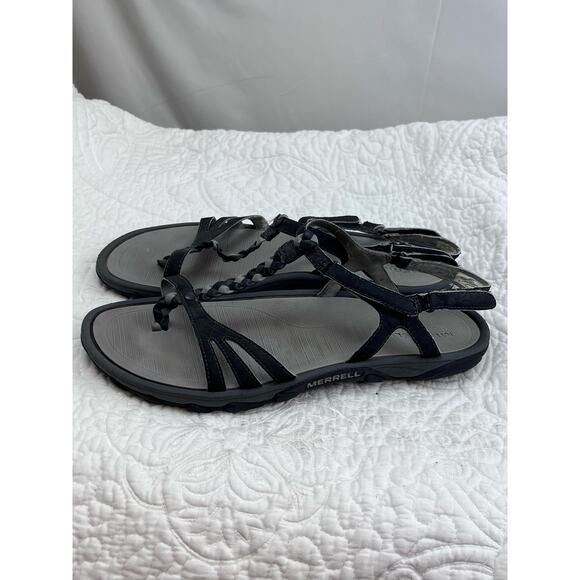 Merrell Women Gray Strap Beach Vacation Summer Sandals Size 8 - Great Condition! - Picture 9 of 9